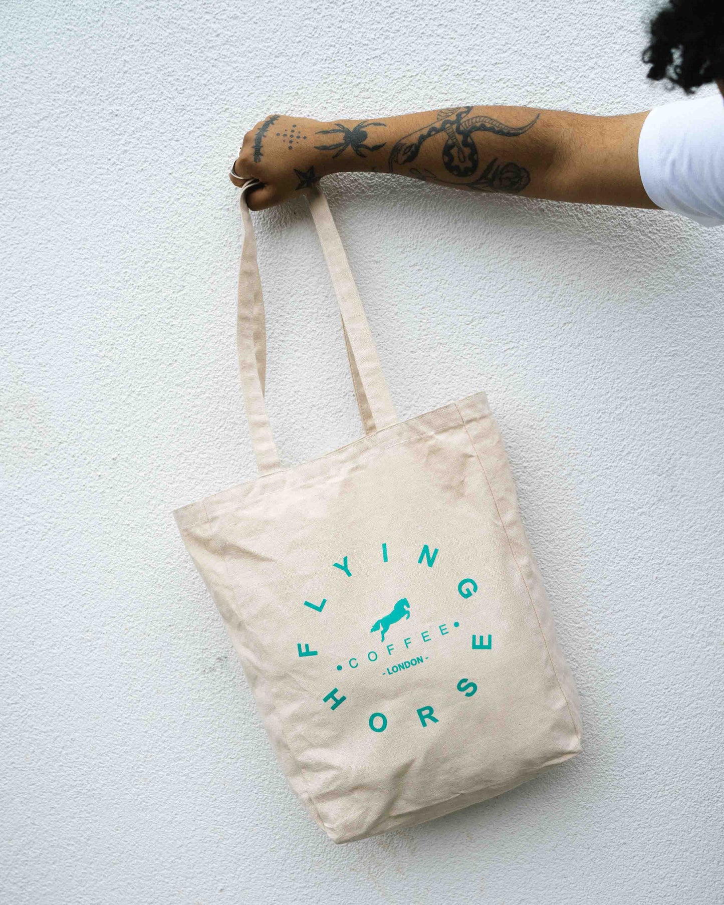 COLD BREW WARM HEART TOTE BAG