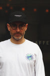 'SMELL THE COFFEE' White Long Sleeve T