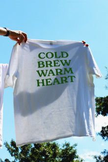  'COLD BREW WARM HEART' Short Sleeve T shirt